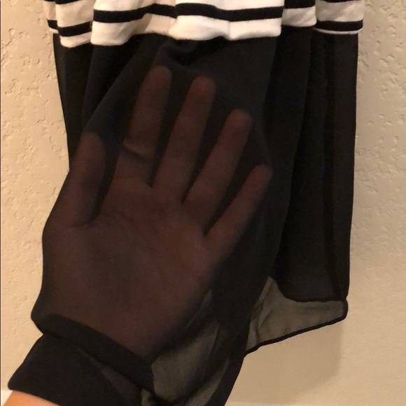 Express black and white stripe maxi dress - Picture 7 of 8